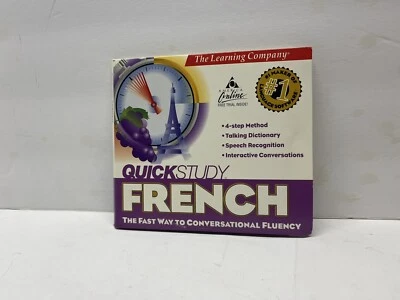 Quick Study Conversational French Learning Company Education 3-CD Set - Image 1 of 3