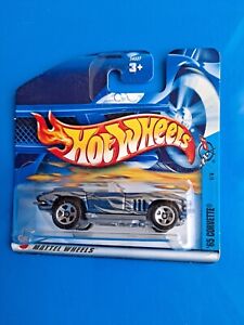 65 Corvette n° 67 🔥 1:64 Hotwheels 2002 gris bleu 1 / 4