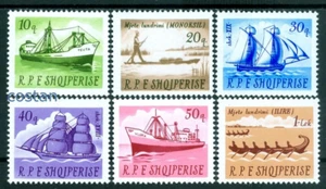 1965 barcos, carguero, barco de despeje, veleros, galliotas ilirios, Albania, 1004, MNH - Imagen 1 de 1