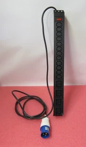PDU Online 16 Way 12xC13/4xC19 With 16A Commando Power Distribution Units 1U 3M - Picture 1 of 12
