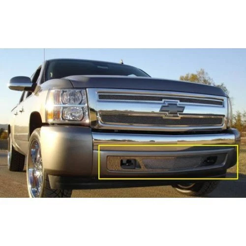 Rejilla de malla de parachoques de acero inoxidable pulido de clase superior T-Rex 55110 solo presa de aire inferior Foto 1 de 3