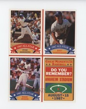 1988 Score Wax Box Bottom Full Panel Ryne Sandberg Bret Saberhagen Wade Boggs