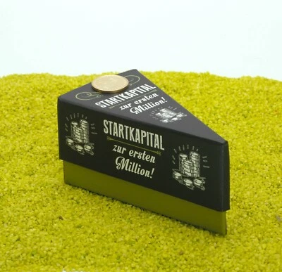 Hergo Geschenkschachtel Tortenstück Männer - Startkapital zur ersten Million - Bild 1 von 4