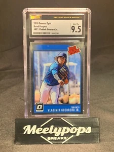 Vladimir Guerrero Jr. #RP1 2018 Donruss Optic Rated Prospect CSG/CGC 9.5 - Picture 1 of 2