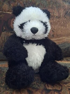 Webkinz Panda Bear Plush Black White Stuffed Animal Ganz HM111 No Code - Picture 1 of 7