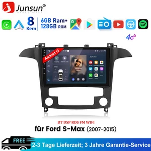8 Kern Android 13 Autoradio Navi Carplay Für Ford S-Max S max 2007-2015 WIFI RDS - Bild 1 von 14