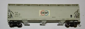 Atlas HO ACF 4650 Centerflow Covered Hopper ~ Farmland CO-OP #3424 ~ 20006943 - Picture 1 of 5