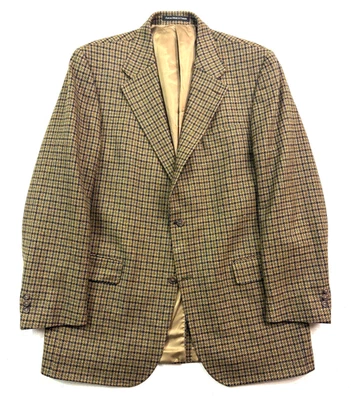 J PRESS 43L 44L Marrón Pata de Gallo Suave Tweed Blazer Chaqueta Traje Deportivo Abrigo Foto 1 de 4
