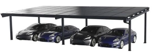 Photovoltaik Solar Carport für 4 PKW mit 30 Modulen Unterstellmöglichkeit Garage - Bild 1 von 8
