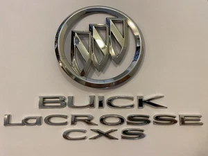 2005-2007 Buick Lacrosse CXS Chrome Trunk Emblems - Picture 1 of 8