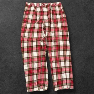 Pantalone Pigiama Hanna Andersson Rosso Verde Plaid Flanella Taglia L Cotone Tartan  - Foto 1 di 5