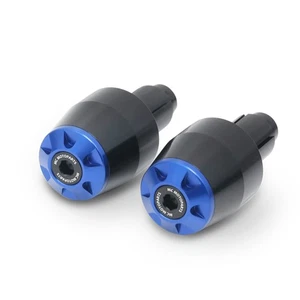 Anodized Blue Bar Ends Pair STORM For Suzuki GSR 600/750 All Year - Picture 1 of 6