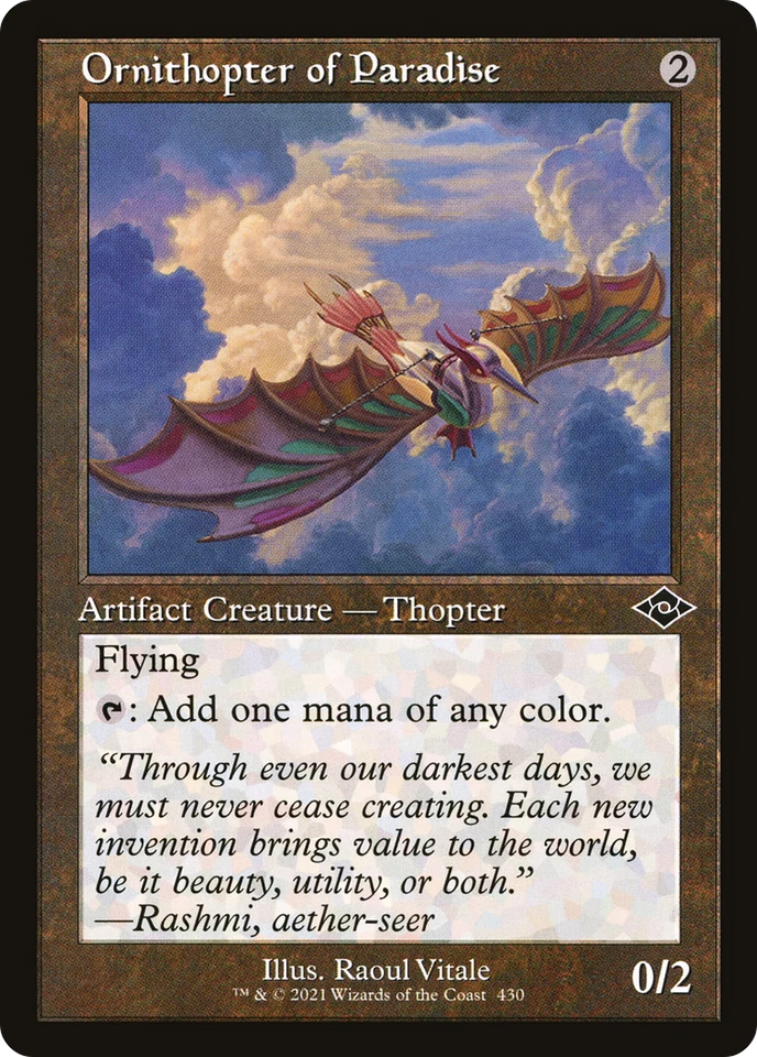 Ornithopter of Paradise (REGULAR) x1 - MTG Modern Horizons 2 MH2 #430 - Image 1 of 1