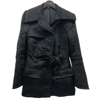 GUCCI  Alpaca Wool Coat 131103 Black Size38 F/S from Japan - Image 1 of 4