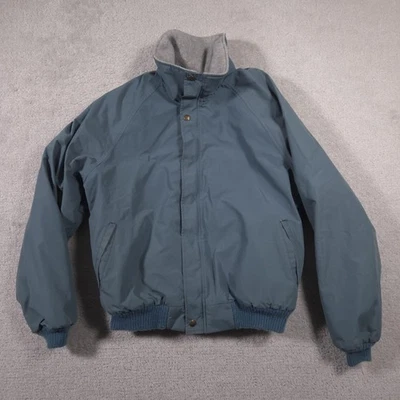 Винтажная мужская куртка REI Peak Value Размер Large Цвет синий Gore Tex Флисовая подкладка Bomber 90-е - Изображение 1 из 4