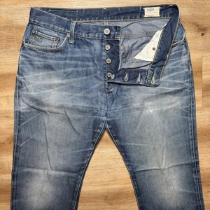 G Star RAW Jeans Men 38x32 Blue 3301 Loose Straight Leg Cotton Button Fly Denim - Picture 1 of 14