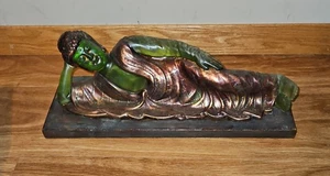 Antique Buddha Door Stop Figure Statue Heavy - Picture 1 of 4