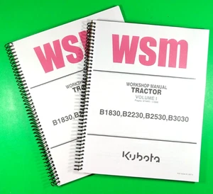 Werkstatthandbuch für Kubota B3030 B2530 B2230 B1830, 526 Seiten mit Klarsichthüllen! - Bild 1 von 3