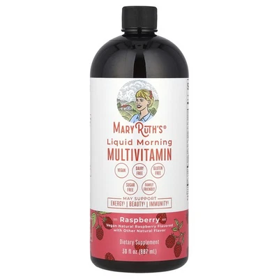 Liquid Morning Multivitamin, Raspberry, 30 fl oz (887 ml) - Image 1 of 2