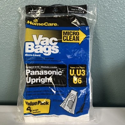 Vintage 2003 - Vacuum  Bags - Panasonic Upright - Types U, U-3 & U-6 (4 bags) - Image 1 of 4