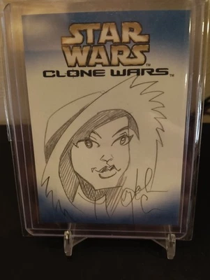 topps star wars Padme Amidala snow bunny sketch card 1/1 - Image 1 of 2