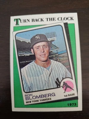 1988 Topps Ron Blomberg Turn Back the Clock New York Yankees #663 - Image 1 of 4