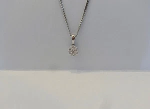 Designer BRILLANT Anhänger 7 Brillanten 0,31 Carat 585er Gold Handarbeit - Picture 1 of 4