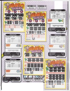 Pull Tab Tickets - Jar Tickets - Game - Holder - Bingo Bucks- 3 Seal - Picture 1 of 1