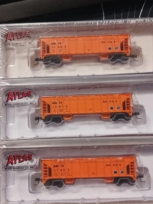 Atlas N 50005474 Ballast Hopper Car Set 3 Pack Amtrak N41 - Image 1 of 4