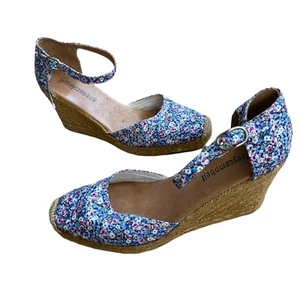 Jeffrey Campbell Adorra Floral Espadrille Wedge Sandals - 9.5 - Picture 1 of 8