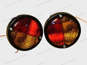 Tail Break Marker Light Pair Fits For Willys Ford Jeep MB Gpw M38 CJ2A CJ3A CJ3B - Picture 1 of 10