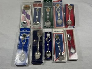 Vintage 10 Souvenir Sammler Löffel verpackt Staaten, Walt Disney Löffel - Bild 1 von 8
