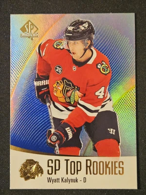 21-22 SP Authentic Wyatt Kalynuk SP Rookie 🚨🚨 🚨 Blue Variant  - Image 1 of 2