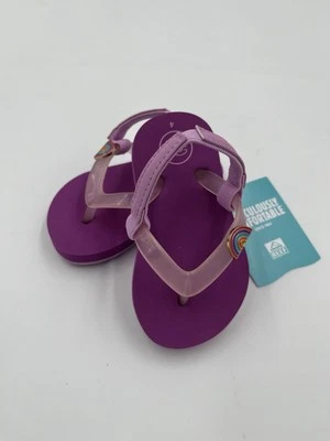 Reef Sandals Toddler Girls 4 Purple/ Taffy Flip Flop Slingback Little Charming  - Image 1 of 4
