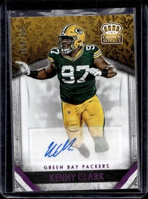 2016 Panini Crown Royale Kenny Clark Rookie Pink Auto /200 Green Bay Packers 24 - Image 1 of 2