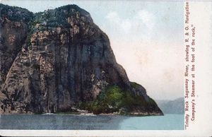 Postcard Quebec Saguenay River Trinity Rock R&O Steamer ca 1902-06 Unused - Picture 1 of 1