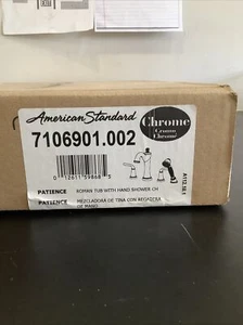 American Standard Roman Tub Filler w/Hand Shower Chrome Patience 7106901.002 F2 - Picture 1 of 10