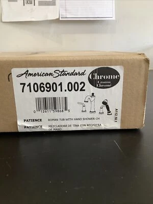 Relleno de bañera romano estándar americano con ducha de mano cromo paciencia 7106901.002 F2 Foto 1 de 4