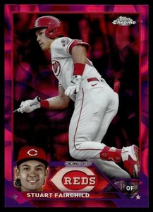 2023 Topps Chrome Update STUART FAIRCHILD MAGENTA PURPLE LAVA REFRACTOR /299 205 - Picture 1 of 2