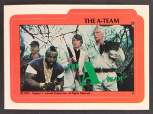 The A-Team 1983 Topps Sticker Card #10 (NM)