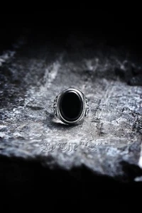 Men's Circle Stone Surgical Steel Ring - Picture 1 of 24