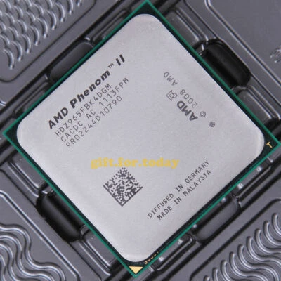 AMD Phenom II X4 965 CPU 3.4 GHz  ADZ965FBK4DGM 4-Core 6M Sockel AM3 Processor - Image 1 of 4