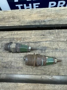2 x Vintage Veteran SLITDORF Ceramic Spark Plug Car Ford Chev Buick Dodge - Picture 1 of 7
