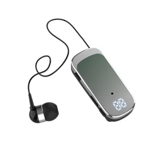 Bluetooth Headset Wireless Stereo Earpiece Mic Business Sports Earbud with Clip - Picture 1 of 12