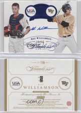 2016 Panini Flawless Transitions Sapphire /15 Mac Williamson Rookie Auto RC