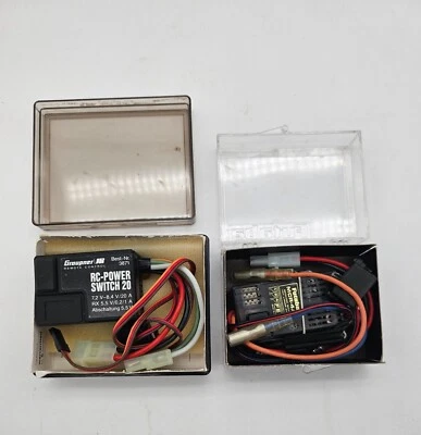 RC Part Accessories Graupner RC Power Switch 20 #3871 Futaba MCR-4A - Image 1 of 4