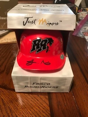 LAYNCE NIX FRISCO ROUGHRIDERS AUTOGRAPH MINI-HELMET auto signed Just Minors - Image 1 of 2