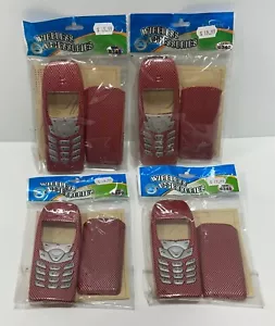 Nokia 6340 Serie drahtlose Handy Abdeckplatte Cover Hülle rot kariert Menge 4 - Bild 1 von 10