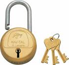 Godrej Nav-tal 6 Levers Brass Padlock Lock Set With 3 Keys 