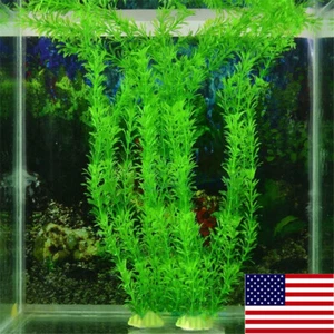 Artificial Aquatic Plants Ornament Fish Tank Plastic Water Grass Aquarium Decors - Picture 1 of 9